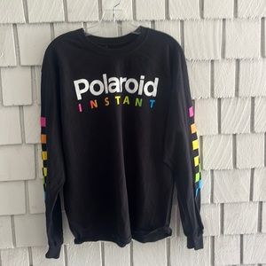 POLAROID Men’s black long sleeve T-shirt size M